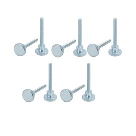 sourcing map Pack of 10 Carbon Steel Flat Knurled Head Levelling Foot Knurled Screw M3 x 25 mm DE