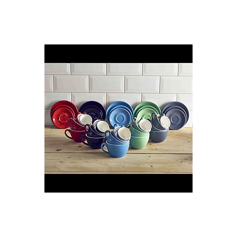 Genware Royal Bowl Shaped Cup Black 6oz / 170ml