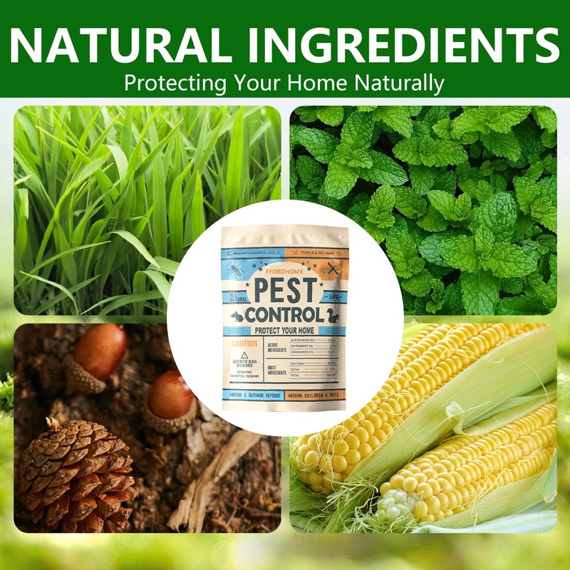 FfordHome Pest Repellent ，Rodent Repellent Moth Balls for Outdoor use，