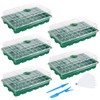 MIXC Seedling Trays Seed Starter Tray, 5-Pack Mini Propagator Plant