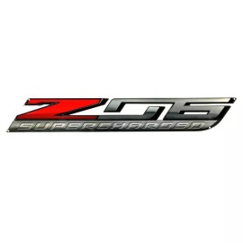 MIDWEST CORVETTE C7 Corvette ZO6 Super Charged Wall Emblem Large Metal Z06 Art 15-19 Full 35"x 5"