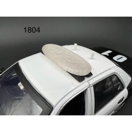 LED Ready Lightbar 1/18 LED Ready Clear Federal Signal Arjent Lightbar Police Sheriff Fire SUV Car