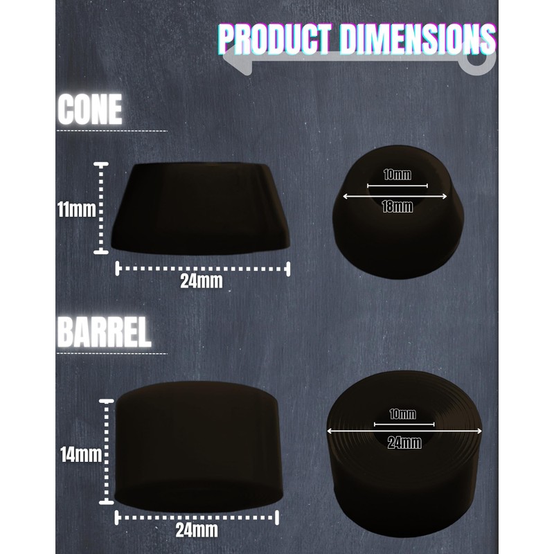 WalnutSkate Skateboard Bush Rubber 80a/85a/90a/95a/99a Pivot Cup [Domestic Brand] Truck