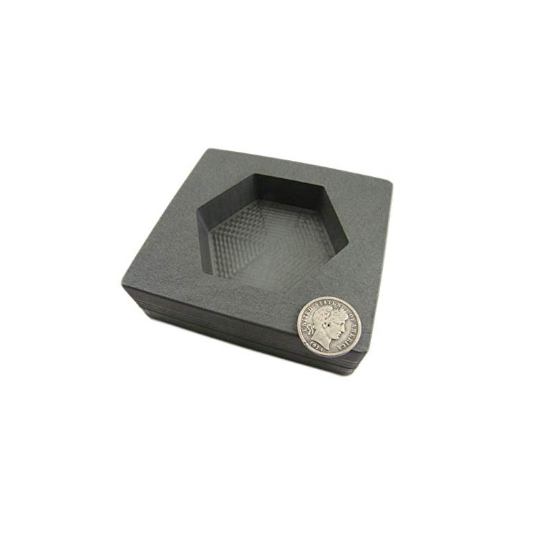 15 oz Gold 10 oz Silver Bar High Denisty Graphite