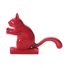 Excèlsa Aluminium Squirrel-Shaped Red Nut Cracker 22.5X15