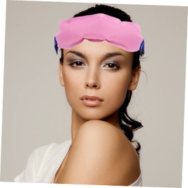 FRCOLOR Ice Pack Cooling Belt Reusable Gel Forehead Wrap for Fever Relief Headaches PVC Material Portable Convenient Cooling Supplies for Adults Random Color