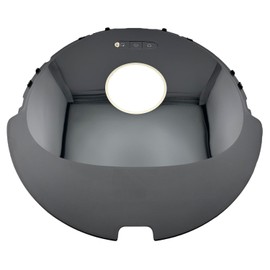 SCREENTRONICS Top Cover Assembly with Control Button Panel Compatible Replacement for Roborock Q8 Max, Q8 Max+ Robotic Vacuum Cleaner - Sturdy Black Casing