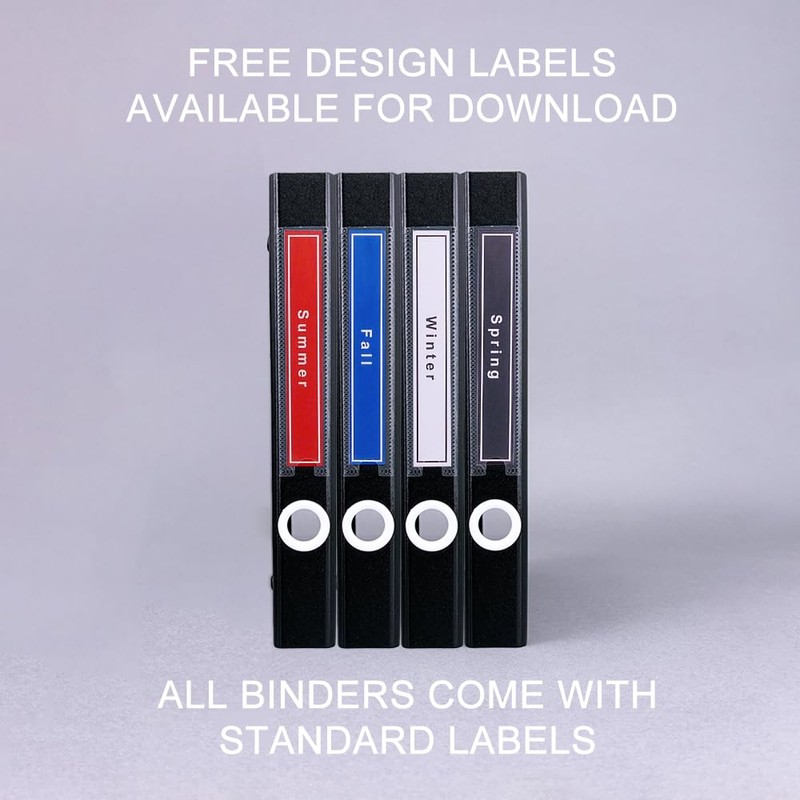 Mini Binder 5.5 x 8.5 & 6x8 inch, 3-Ring Binder,