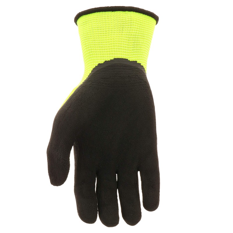 Cat® CAT017411L High Visibility Work Gloves – Large, Dip Textured