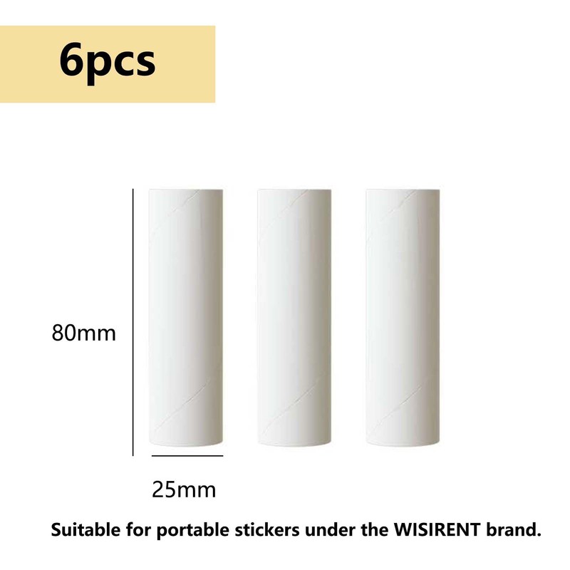 WISIRENT Pack of 6 Lint Roller Refill Pack, Mini Lint