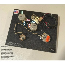 SGS Gibson Explorer Wiring Harness Upgrade! CTS - Switchcraft - Orange Drop! NEW!