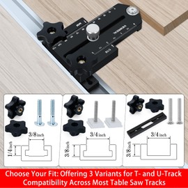 Extended Thin Rip Jig Table Saw Band Saw Jig Table Saw Fence Guide Compatible With Most Router Table Band Saw, Table Saw Accessories For Cutting Repetitive Narrow Strips (Black)