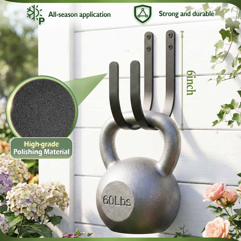 Lifyzoon Garden Hose Holders Mount: Wall Mount Garden Hose Hangers