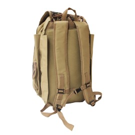 MOJO Outdoors Mojo Pack, Padded Straps, Zippered Closure, Weather Flap Decoy Backpack for Duck Hunting, Beige, One Size, (HW2310)