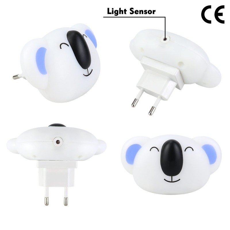 Annmore Night Light Baby Socket Koala Bear Socket Light Children