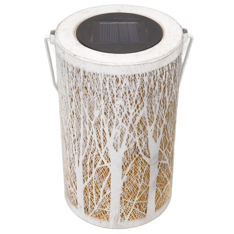 Garden Hanging Light Outdoor Solar Powered Lantern 5730LED White Forest