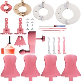 32 Pcs Set Sentro 40/48 Knitting Machine Accessories，Various Weaving Loom Round Knitting Machines Replacement Tools Include Adapter，Handle，Tensioner and Knit Hook Kit for Adults & Kid