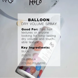 R+Co Balloon Dry Volume Hair Spray | Adds Instant Volume + Texture + Finish + Hold | Long-Lasting, Ultra-Light | 5 Oz + 2 Oz (Set of 2)