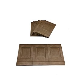 Proops Dolls House Wall Panels, Oak, Raised Fielded, Pack of 10, 1/12th Scale (A1003) Free UK Postage