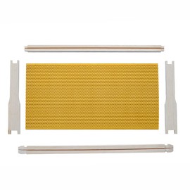 MayBee Hives--Deep or Brood Size Beehive Frames and Foundations,10 Pack Honey Bee Frames with 100% Beeswax Coated Food Grade Foundation Sheets