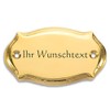 Brass Sign with Your Engraving - 86 x 48mm Oval