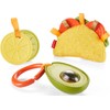 Fisher-Price Baby Toys Taco Tuesday Set, 3 Pretend Food Rattle