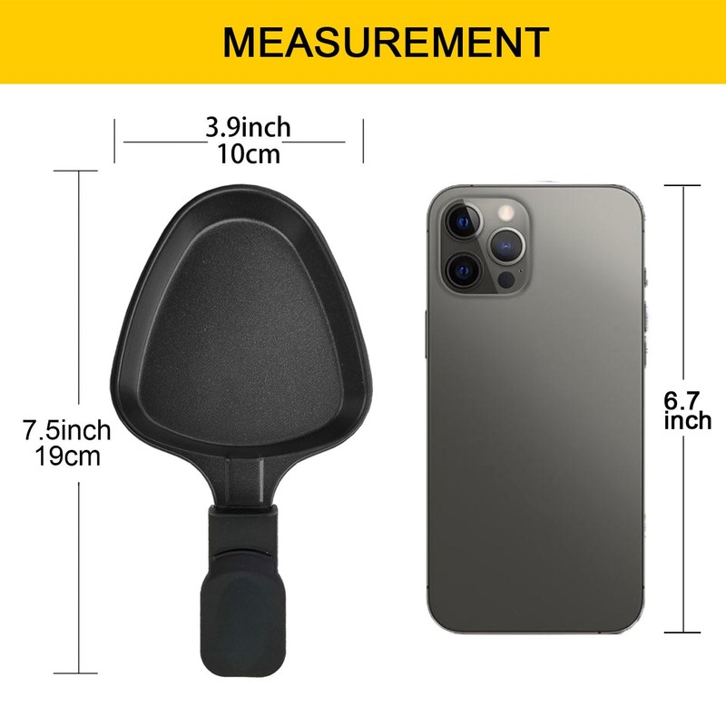 HONNE Non-Stick Coated Mini Grill Pan Cheese Melting Accessories for