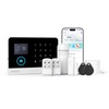 Clouree Home Security System - Alarm 8-Piece Kit Compatible with