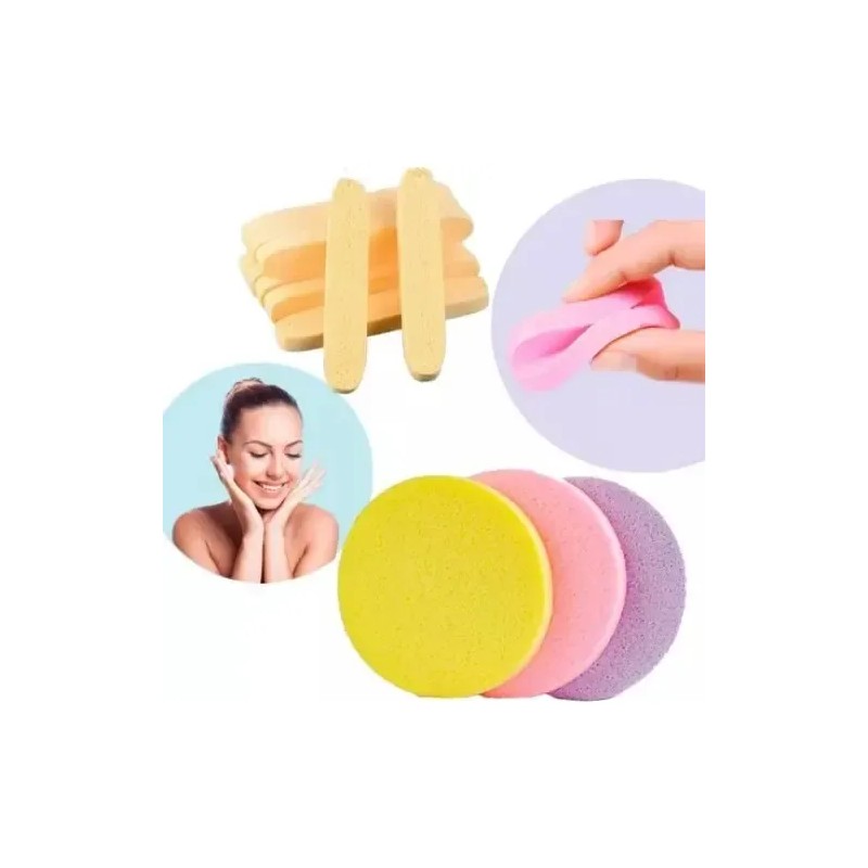 5 Paquetes Esponja Facial Comprimida 12 Piezas Por Paqueteesponjas Para