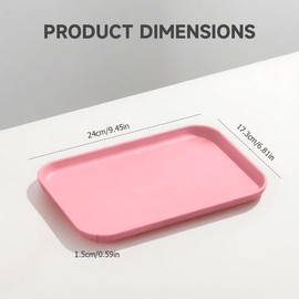 LightGreen Plastic Tray, Trays for Eating on Lap, Non Slip Trays for Eating, Set for Hotel, Home, Restaurant Organizer