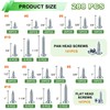 288PCS Screws Assortment Kit,Self Tapping Wood Screws #4/#6/#8/#10 Screw Assortment