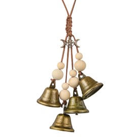 4 PCS Witch Bells, Witches Bells, Witchcraft Supplies, Bell Hanging Decor, Lightweight and Compact, Spiritual Protection, Home Decoration, Gift, Birthdays, Housewarmings, And Spiritual Celebrations