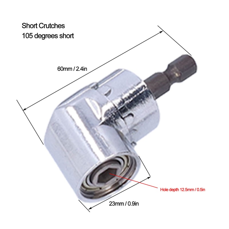 Drill Extension Flexible Stainless Steel Right Angle Bendable Drills Bit