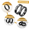 FOMIYES 3 Pairs Moon and Sun Promise Rings for Him