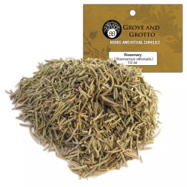 Rosemary 1/2 oz Package Ritual Herb Whole Leaf C/S by Grove and Grotto