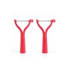 TUPPERWARE Schäler Universalschäler (2) Rot D119 Flachschliff Wellenschliff
