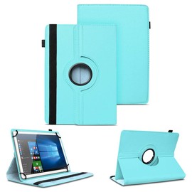 NAUC Tablet Protective Case Compatible with PEAQ Tablet PET 100 101 1008 10.1 Inch Case 360 Degree Rotating Case Ultra Thin Faux Leather Tablet Case Stand Function 360° Rotating Case, Colours: