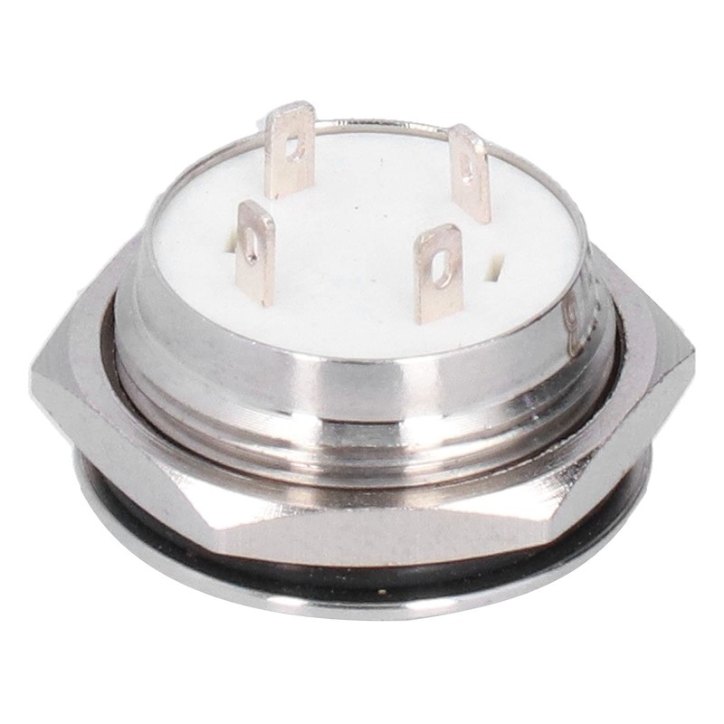Pack of 5 Metal Push Button Switches with LED, Mini
