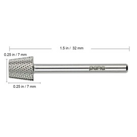 Pana 3/32" 4 Week Backfill Nail Carbide Bit - For Electric Dremel Drill Machine (Fine, Silver (Tapered Backfill))
