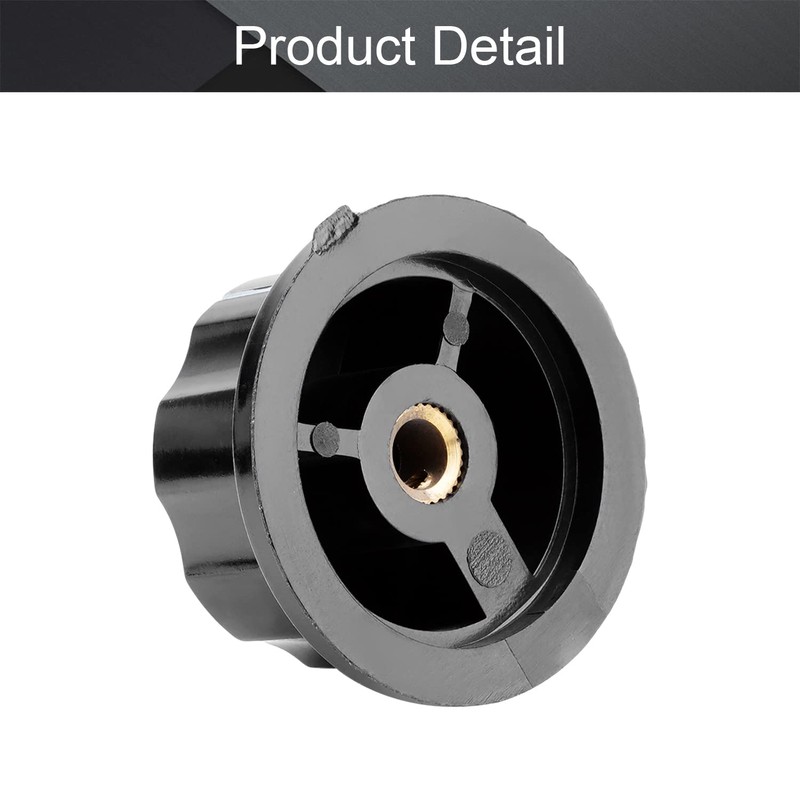 Fielect Silver Tone Top Potentiometer Volume Control Rotary Knobs 6mm