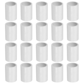 PATIKIL 1/2" PVC Pipe Coupling Adapter, 20 Pcs PVC Pipe Fitting Slip Socket Connector Furniture Grade for Building Pool Product Greenhouse Garden