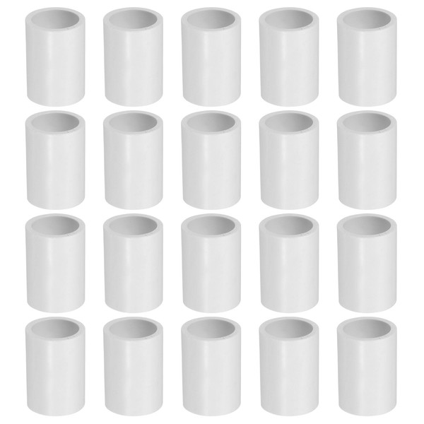 PATIKIL 1/2" PVC Pipe Coupling Adapter, 20 Pcs PVC Pipe