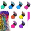 Landrain Pack of 8 Temporary Hair Chalks for Girls, Washable
