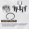 KUSATEC 521000 2PCS Rear Wheel Bearing and Hub Assembly Compatible