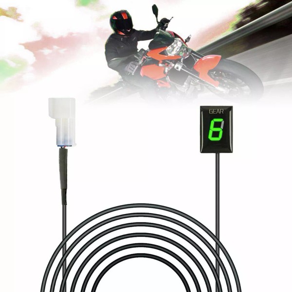 Unbranded motorcycle Green LED Gear Indicator For Kawasaki ER-6F Ninja
