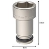 トネ(TONE) インパクト用ロングソケット 6NV-41L 差込角19.0mm(3/4") 二面幅41mm