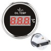 Universal Digital Oil Temperature Gauge 52mm 50‑150℃ W/Red Backlight 12V/24V