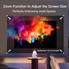 [Built-in Apps] Mini Projector with WIFI 6 and Bluetooth, 4K