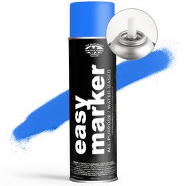 Fox Valley Easy Marker Inverted Marking Spray Paint, Blue Fluorescent - 18 oz (Pack of 12), Upside Down Marking Paint for Grass & Tree Marking, Parking Lot, Quick Drying & Durable