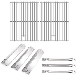 Adviace Replacement Parts for Grillmaster 720-0737, Grill Grates & Heat Plates & Burners Replacement for Grill Master 720-0737 7200737 3 Burner Gas Grill